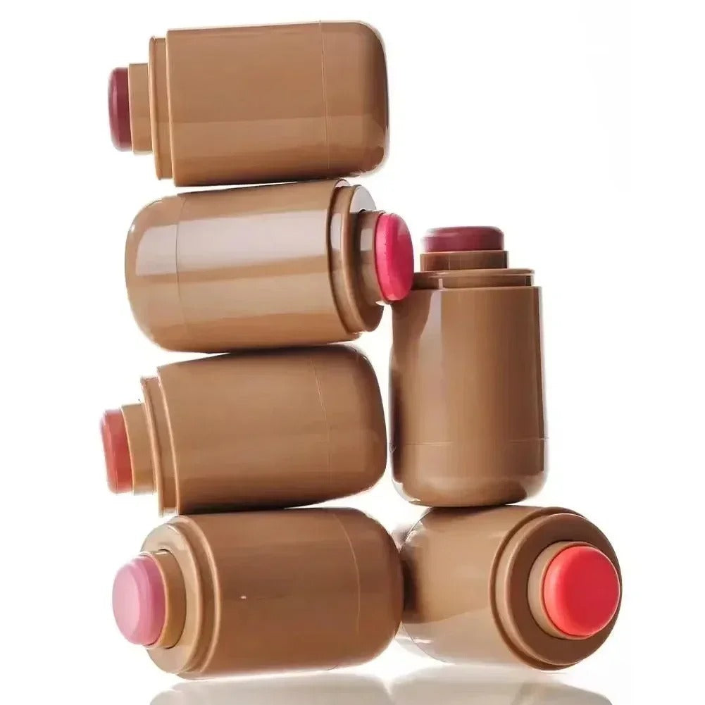 2-in-1 “PiggyGlow” Cream Blush - Lips & Cheeks, Long-Lasting Natural Effect
