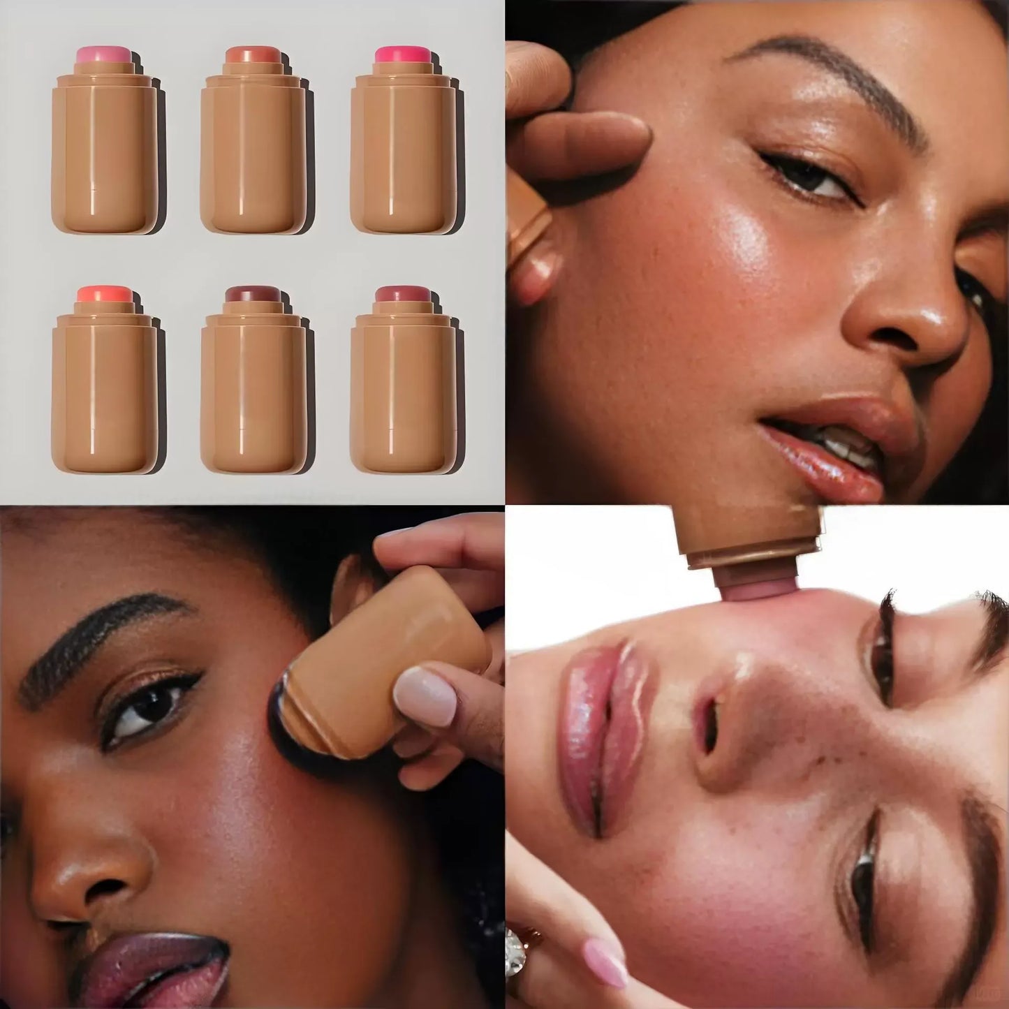 2-in-1 “PiggyGlow” Cream Blush - Lips & Cheeks, Long-Lasting Natural Effect